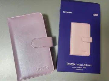 instax mini 13 앨범 108 핑크 폴라로이드 파일