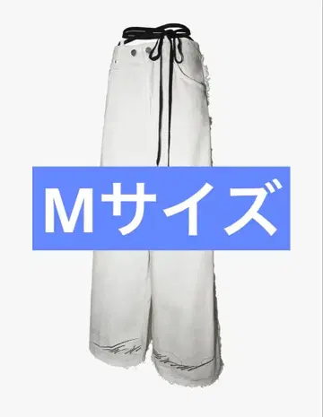 theredthread corded script denim white M