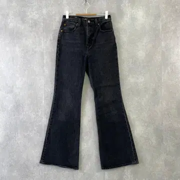 리바이스 프리미엄 70s HIGH FLARE 데님 W25 블랙