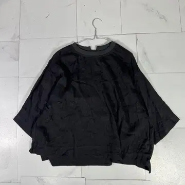 cotton house aya 린넨 블라우스 후염 블랙 M
