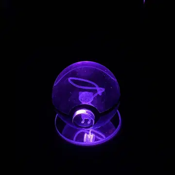 포켓몬 뮤우 몬스터볼 크리스탈 3D 라이트