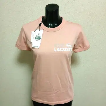 [ 미사용 ] LACOSTE CLUB 라코스테 T셔츠 핑크 34