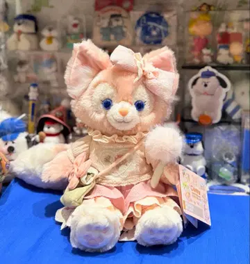 상하이 디즈니 리나벨 핑크 고양이 봉제 인형 ss