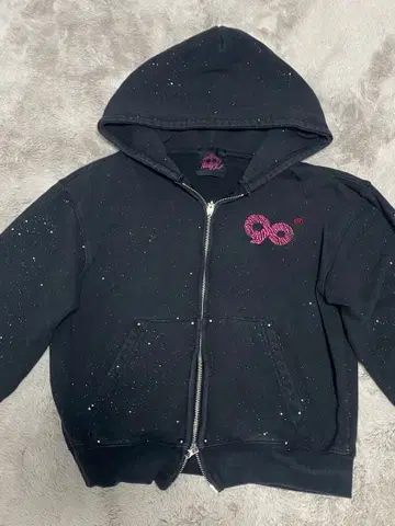 9090girl 후드티 logo zip hoodie 라 메 M사이즈