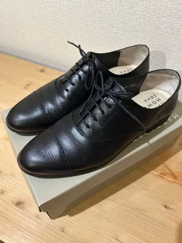 MARGARET HOWELL idea 블랙 레이스업 슈즈 23.5cm