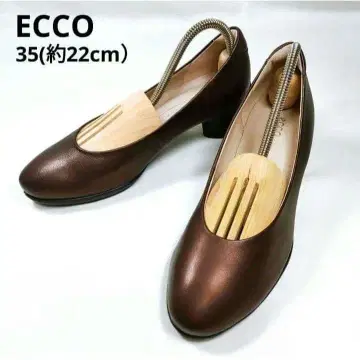 [ 새상품급 ] ECCO 에코 가죽 펌프스 22 브라운 컴포트 슈즈