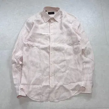 [새상품급] ETRO 스트라이프 린넨 셔츠 핑크 사이즈 M