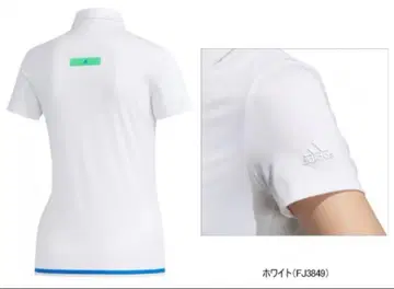 택 포함 새상품 adidas 피케 셔츠 화이트 골프웨어