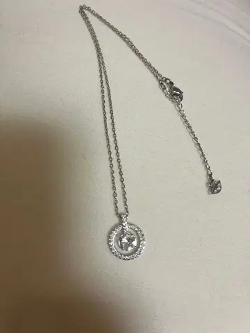 Swarovski 서클 목걸이 실버 컬러