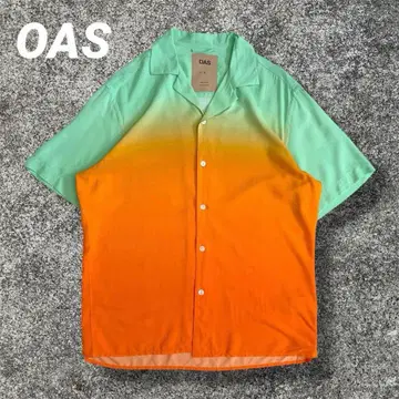 OAS 하와이안 셔츠 그라데이션 OAS 레이온 새상품급
