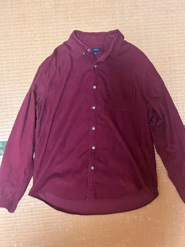 J.CREW 코듀로이 셔츠 와인 레드