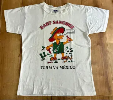 빈티지 바트 산체스 멕시코제 90s 패러디 캐릭터 티셔츠