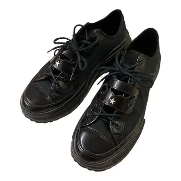 일본 미발매 Converse All Star 통굽 블랙 스니커즈