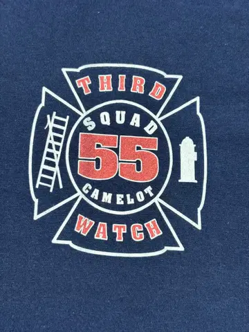 USA 구제 의류 THIRD WATCH 소방관 T셔츠 2XL 해외 드라마