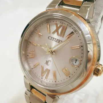 CITIZEN XC 크로스시 에코드라이브 전파 솔라 여성용 손목시계