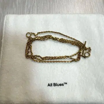 ALL BLUES 스트링 네크리스 골드
