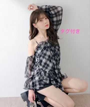 CHICO 드롭 디자인 오프숄더 튜닉