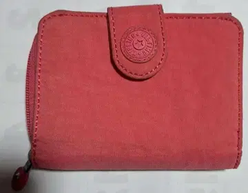 Kipling 이단 접이식 지갑 핑크