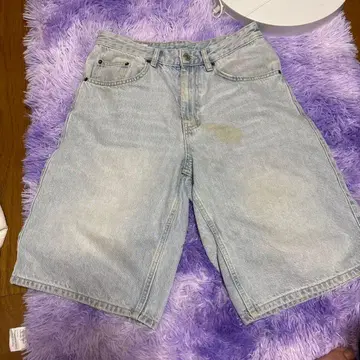 ZARA 데님 숏팬츠 라이트 블루 EUR38
