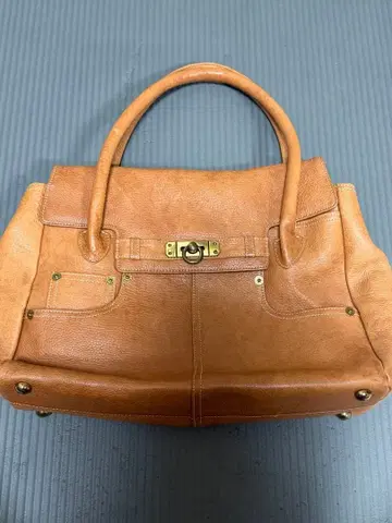 MOSCHINO 핸드백 가죽 브라운