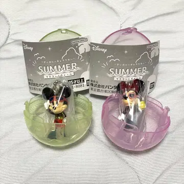디즈니 캐릭터 SUMMER 마스코트 참 2종 세트