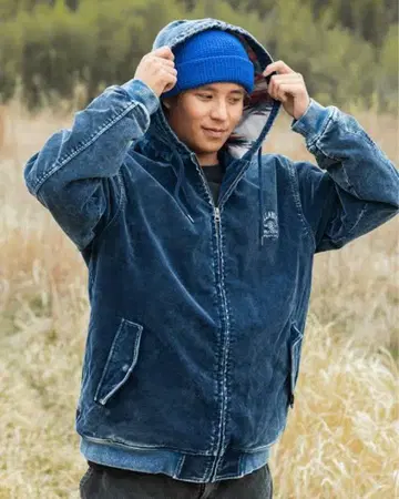 BILLABONG 빌라봉 인디고 벨로아 자켓 남성용 XL 사이즈