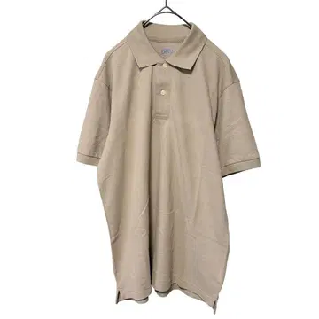 14825 UNIQLO 피케 셔츠 반팔 M 베이지 드라이 DRY 카노코
