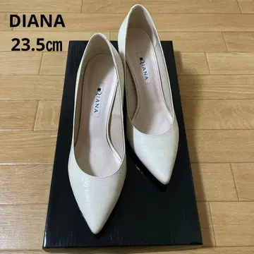 DIANA 펌프스 악어 엠보싱 베이지 23.5cm