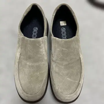 새상품급 ECCO 에코 스웨이드 슬립온 베이지 27cm 새상품급