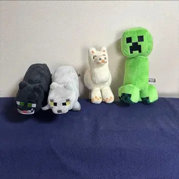 마인크래프트 봉제 인형 4체 세트