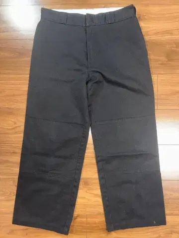 Dickies 워크 팬츠 더블니 블랙 32 사이즈