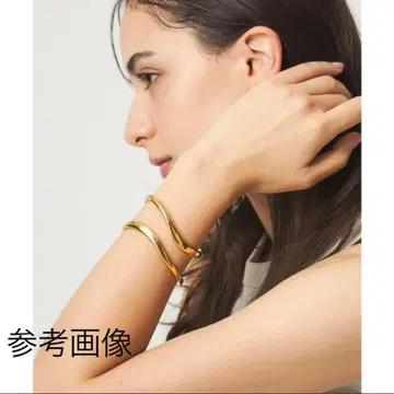 유나이티드 애로우즈 골드 더블 라인 뱅글