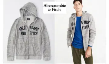 Abercrombie & Fitch 집업 후드티 그레이 S