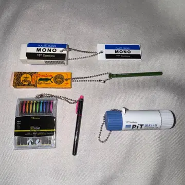 Tombow 미니어처 문구 가챠가챠 5종 세트