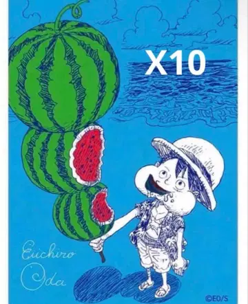 슈에이샤 나츠코미 2026 메타키라 카드 원피스 루피 10장 세트
