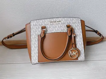 새상품급 MICHAEL KORS MK 패턴 2WAY 백 브라운