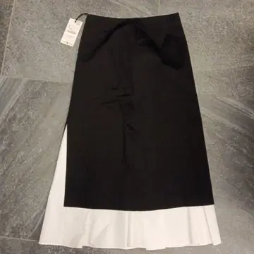 ZARA 바이컬러 롱 스커트