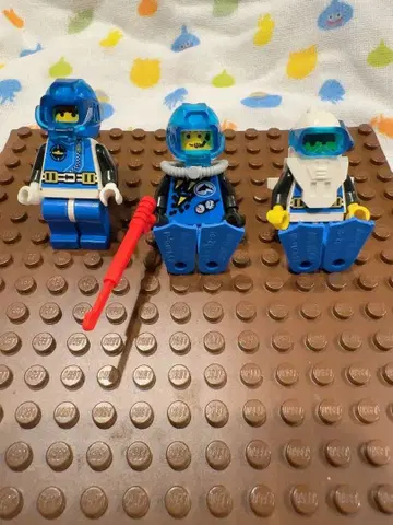 올드 LEGO 레고 미니 피규어 3개 세트 골동품