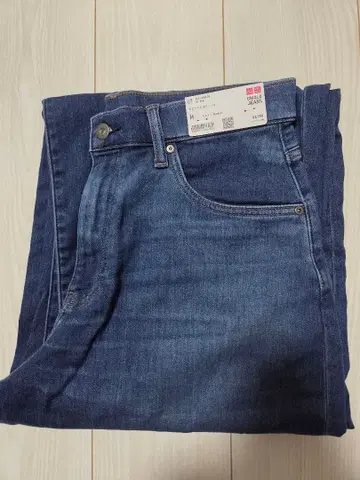 UNIQLO EZY 배럴 청바지 블루 M 사이즈