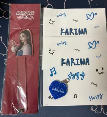 aespa 카리나 핀 배지 아크릴 포토 프롭스 + 씰