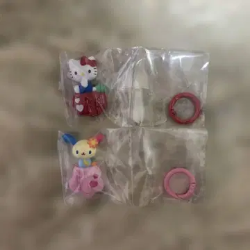 산리오 캐릭터즈 키링 행거 키티와 우사하나