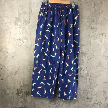 Y5402 구제 의류 패턴 팬츠 파자마 팬츠 네이비 키즈 90s Y2K