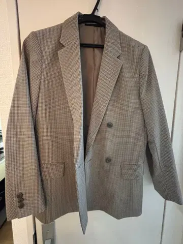 UNIQLO 테일러드 자켓 베이지 브라운 S