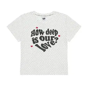 LUVISTRUE LOVE SLIM FIT DOT TEE
