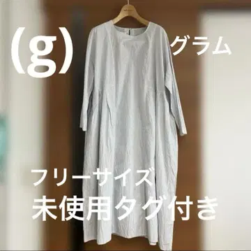 미사용 (g) 그램 코튼 원피스 프리 사이즈 루즈핏