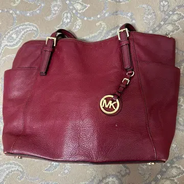 MICHAEL KORS 핸드백 보르도 가죽 천연 가죽
