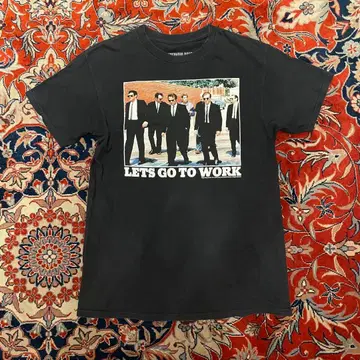 저수지의 개들 티셔츠 LET'S GO TO WORK 티셔츠