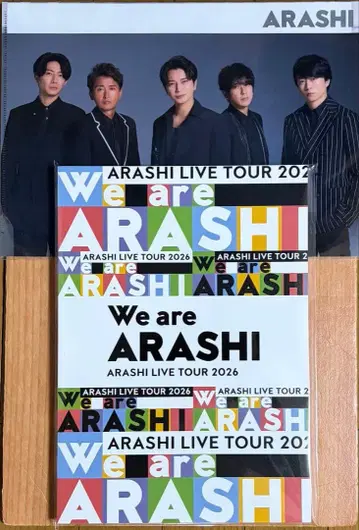 [ 2세트 ] 아라시 We are ARASHI 팸플릿 클리어 파일