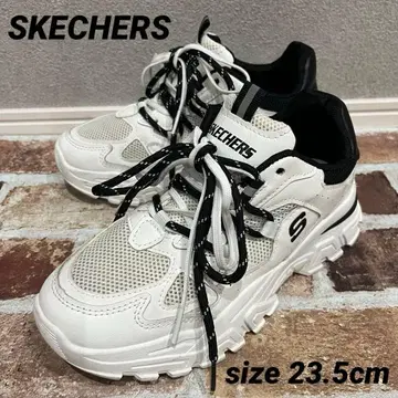 [ SKECHERS ] 스케쳐스 메쉬 스니커즈 화이트/블랙