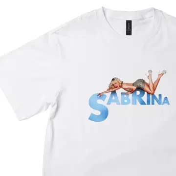 SABRINA 그래픽 T셔츠 화이트 사브리나 카펜터 새상품